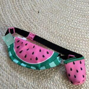 Watermelon Fanny pack purse bag drink holder koozie summer adjustable fun nwot